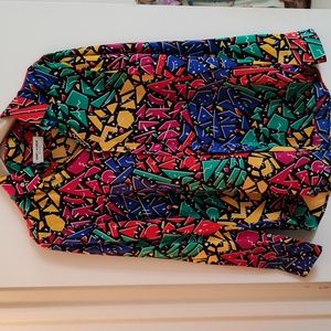Saint Laurent colorful blouse